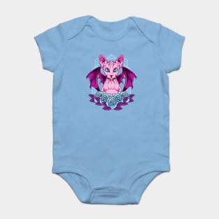 Sphynx Goth Cat Mysterious & Sophisticated Baby Bodysuit